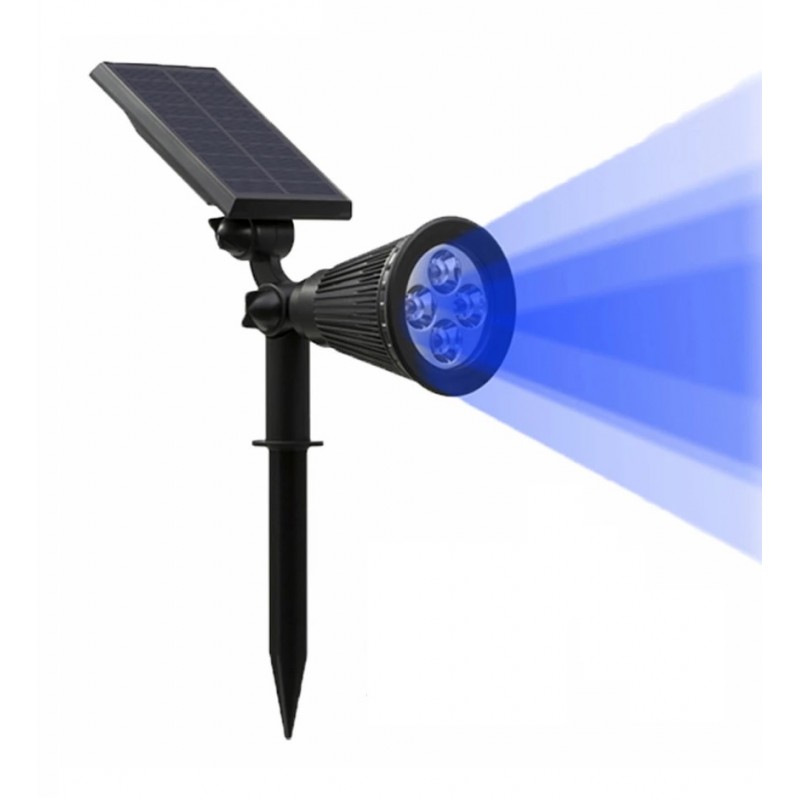 Foco led solar AKSI filamento luz azul 6W